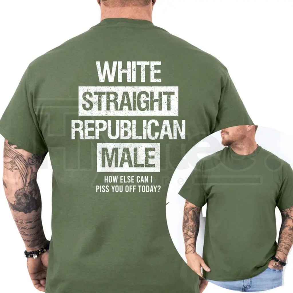 "White Straight Republican Male" – Classic Conservative Political Menswear