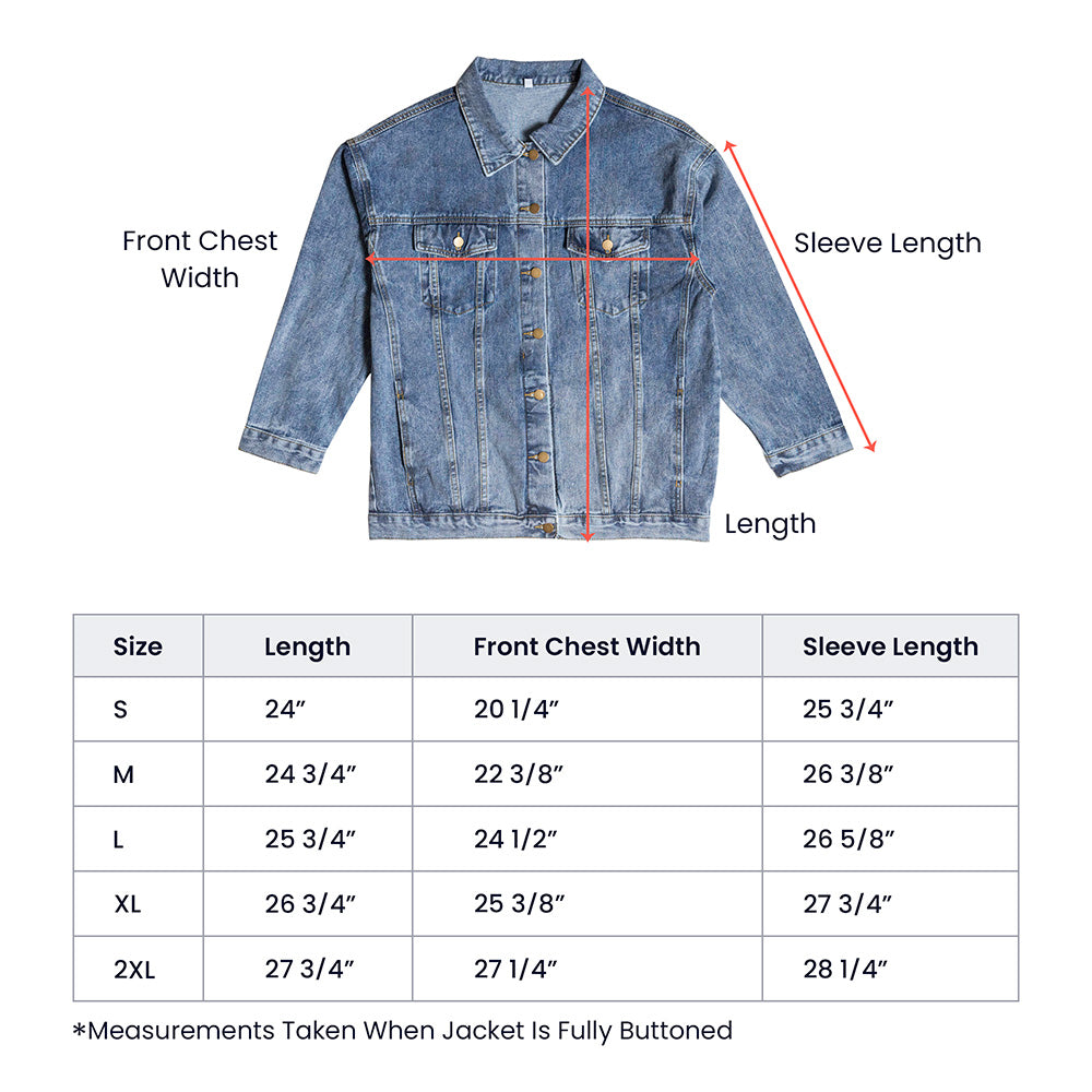 250 Years of Freedom USA Men's Blue Denim Jacket
