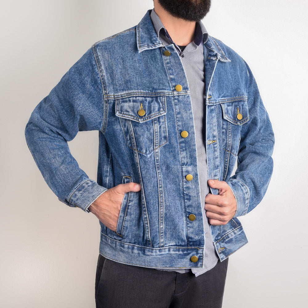 250 Years of Freedom USA Men's Blue Denim Jacket